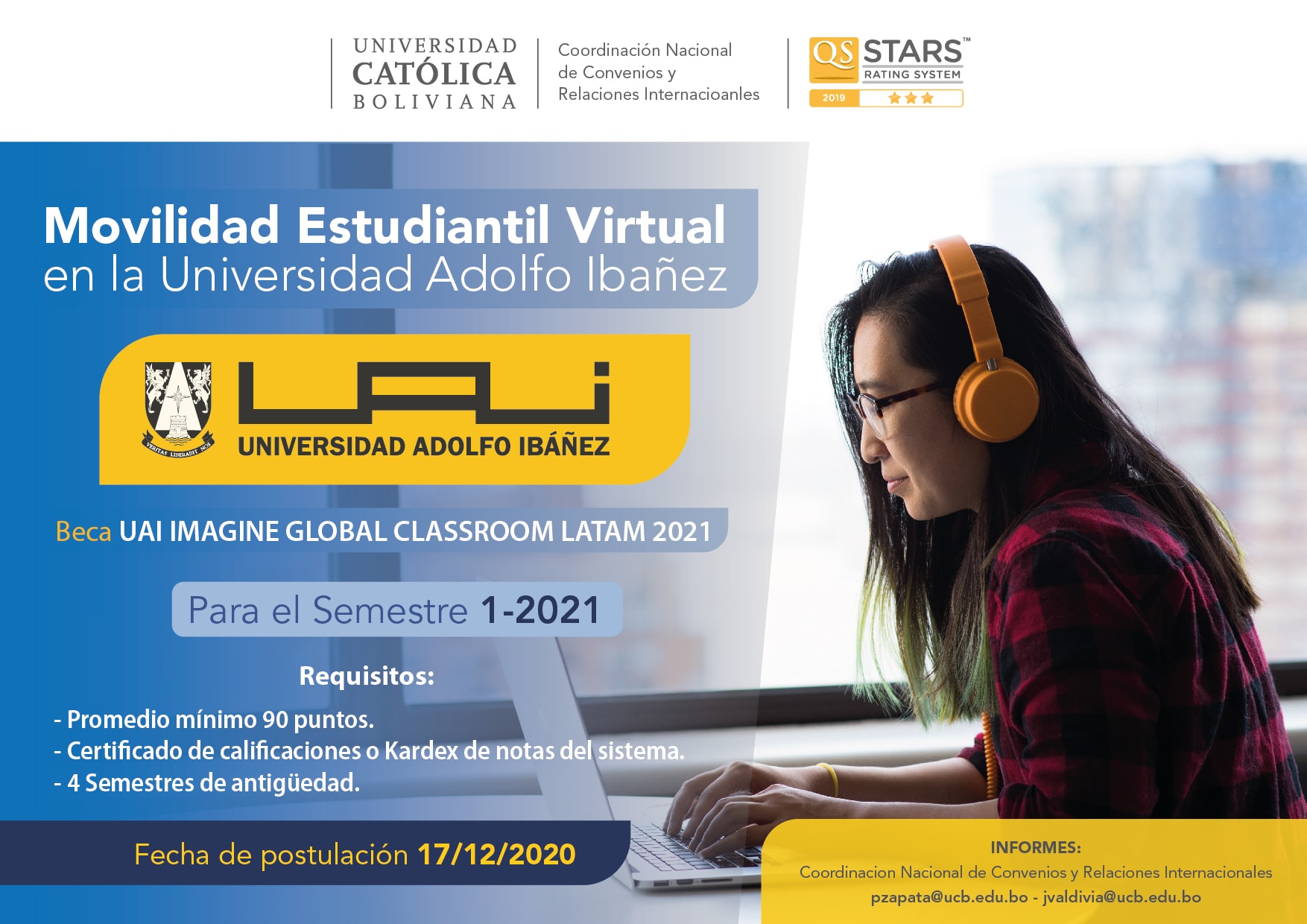 Programa de Movilidad Estudiantil Virtual en la Universidad Adolfo Ibañez