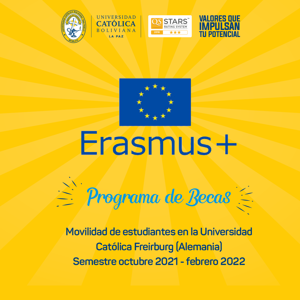Programa de Becas ERASMUS + abre la convocatoria para la movilidad de estudiantes en la Universidad Católica de Freiburgo en Alemania