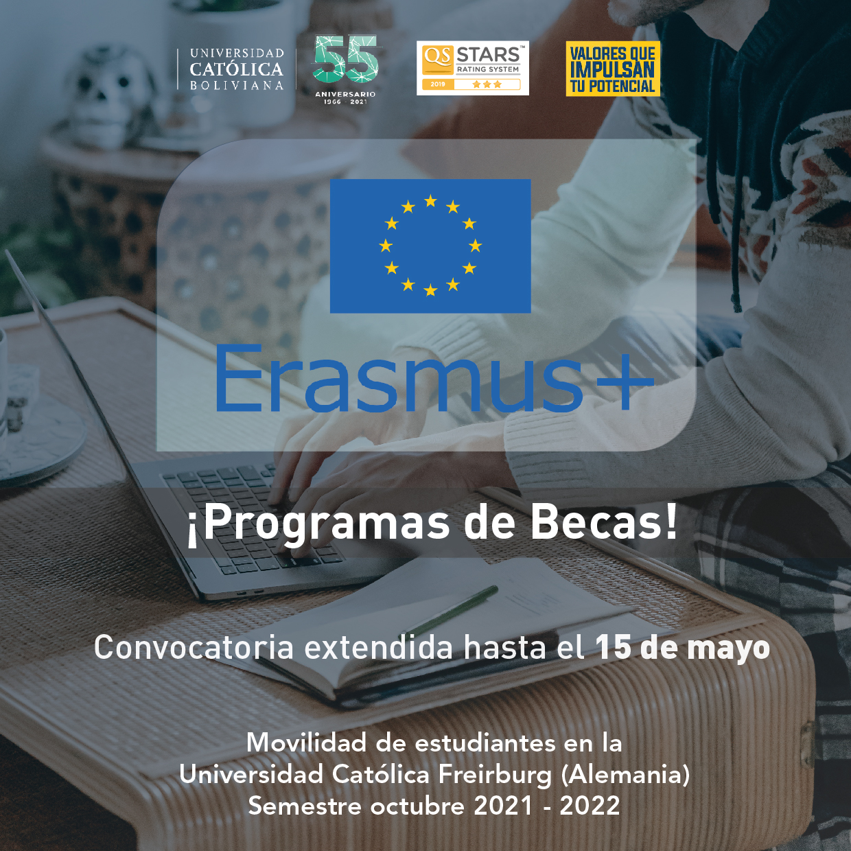 Programa de Becas ERASMUS+ para la movilidad de estudiantes en la Universidad Católica de Freiburgo en Alemania.