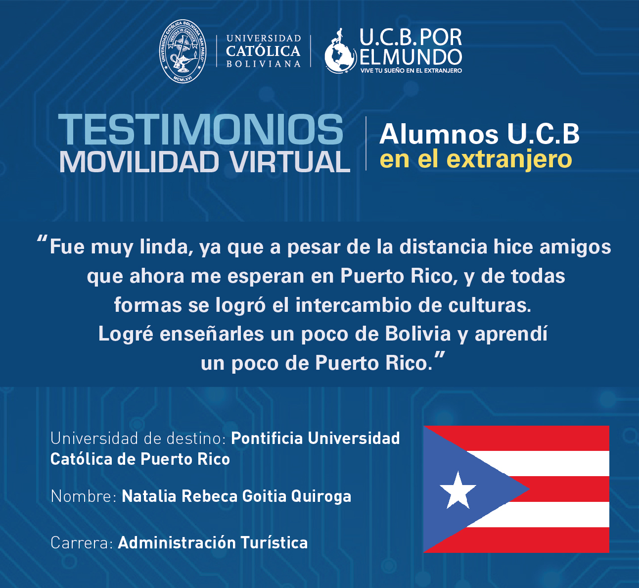 ALUMNO UCB EN EL EXTRANJERO