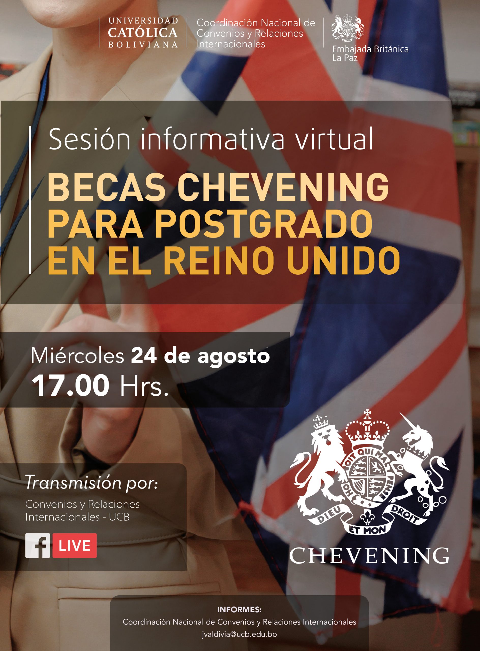 Sesión informativa Virtual Programa de Becas Chevening en el Reino Unido