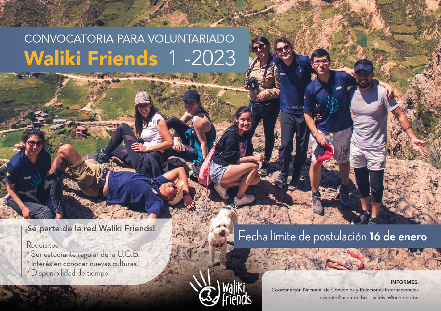 “¡Ya está abierto el reclutamiento para ser parte de la red de voluntariado Waliki Friends para el semestre 1-2023!