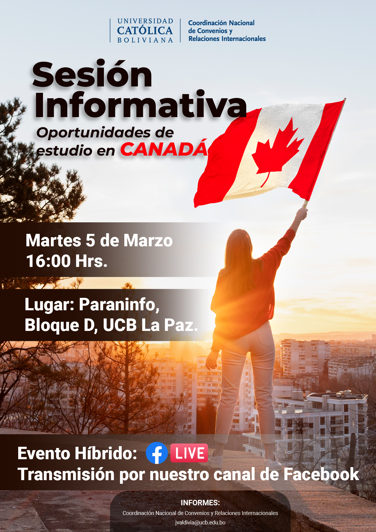 Sesión Informativa “Oportunidades de estudio en Canadá”