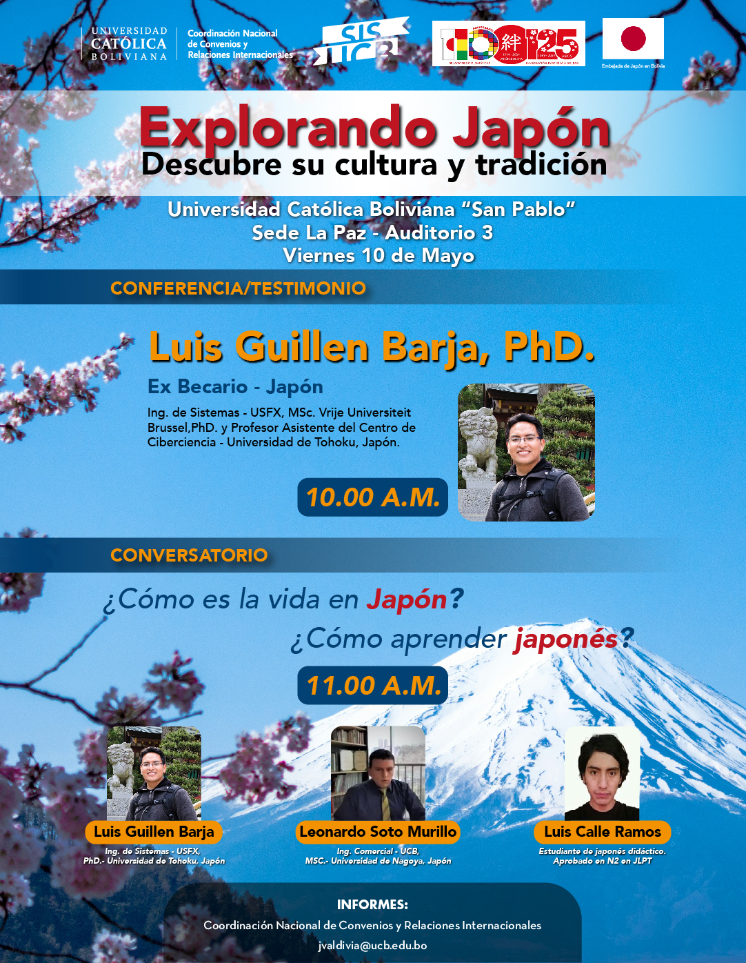 Conferencia & Conversatorio: Explorando Japón, descubre su cultura y tradición.